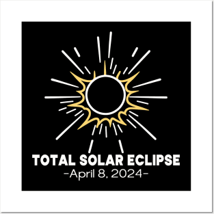 Total Solar Eclipse 2024 Posters and Art